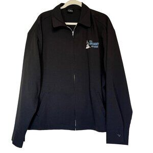 52nd Grammy Awards Black Jacket With Pockets & Buttoned Cuffs Zip Front Size L